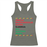 7 Principles Of Kwanzaa Racerback Tank Top African American Holiday Gift - Wonder Print Shop