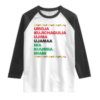 7 Principles Of Kwanzaa Raglan Shirt African American Holiday Gift - Wonder Print Shop