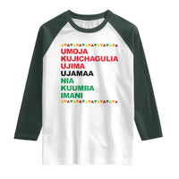 7 Principles Of Kwanzaa Raglan Shirt African American Holiday Gift - Wonder Print Shop