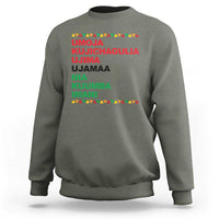 7 Principles Of Kwanzaa Sweatshirt African American Holiday Gift - Wonder Print Shop