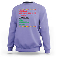 7 Principles Of Kwanzaa Sweatshirt African American Holiday Gift - Wonder Print Shop