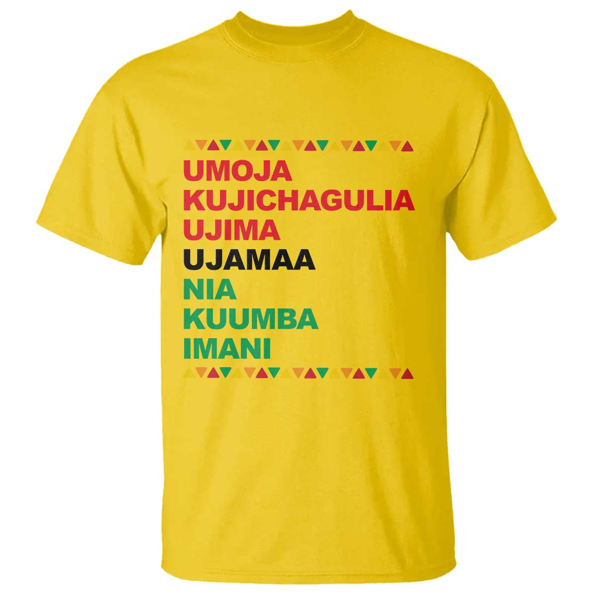 7 Principles Of Kwanzaa T Shirt African American Holiday Gift - Wonder Print Shop