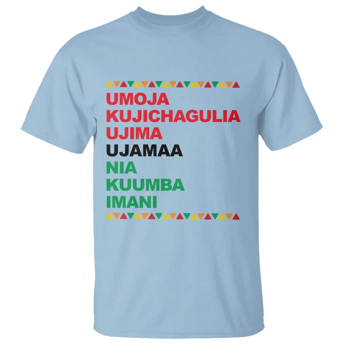 7 Principles Of Kwanzaa T Shirt African American Holiday Gift - Wonder Print Shop