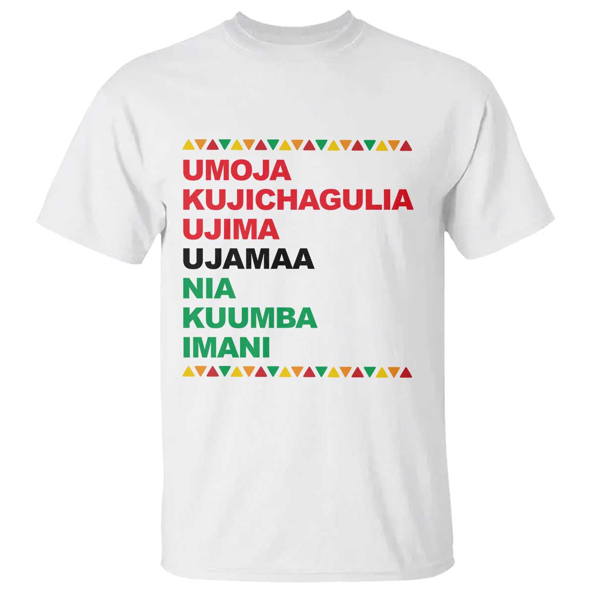 7 Principles Of Kwanzaa T Shirt African American Holiday Gift - Wonder Print Shop