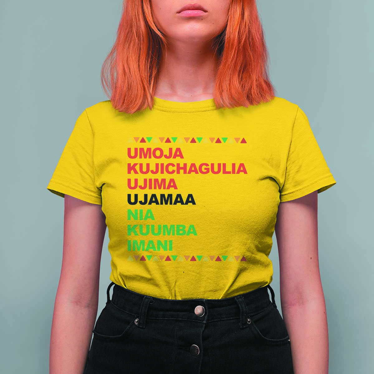 7 Principles Of Kwanzaa T Shirt For Women African American Holiday Gift - Wonder Print Shop