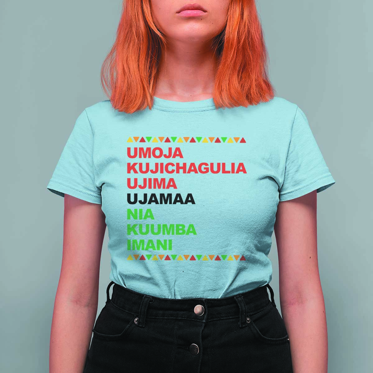 7 Principles Of Kwanzaa T Shirt For Women African American Holiday Gift - Wonder Print Shop