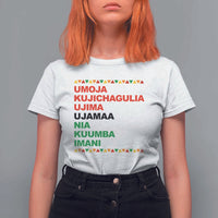 7 Principles Of Kwanzaa T Shirt For Women African American Holiday Gift - Wonder Print Shop