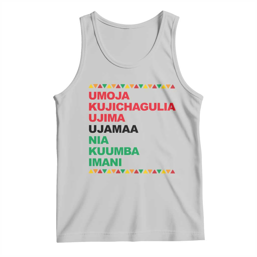 7 Principles Of Kwanzaa Tank Top African American Holiday Gift - Wonder Print Shop
