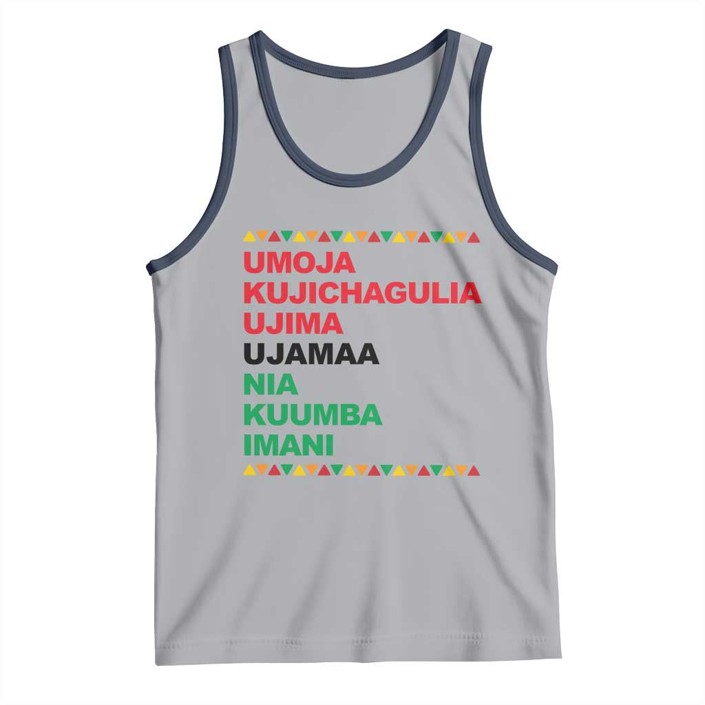 7 Principles Of Kwanzaa Tank Top African American Holiday Gift - Wonder Print Shop