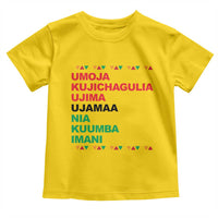 7 Principles Of Kwanzaa Toddler T Shirt African American Holiday Gift - Wonder Print Shop