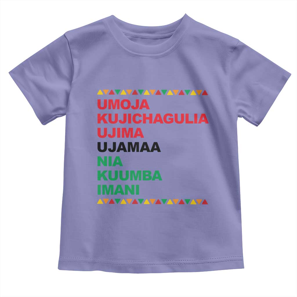 7 Principles Of Kwanzaa Toddler T Shirt African American Holiday Gift - Wonder Print Shop
