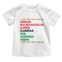7 Principles Of Kwanzaa Toddler T Shirt African American Holiday Gift - Wonder Print Shop