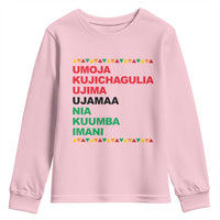 7 Principles Of Kwanzaa Youth Sweatshirt African American Holiday Gift - Wonder Print Shop