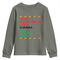 7 Principles Of Kwanzaa Youth Sweatshirt African American Holiday Gift - Wonder Print Shop