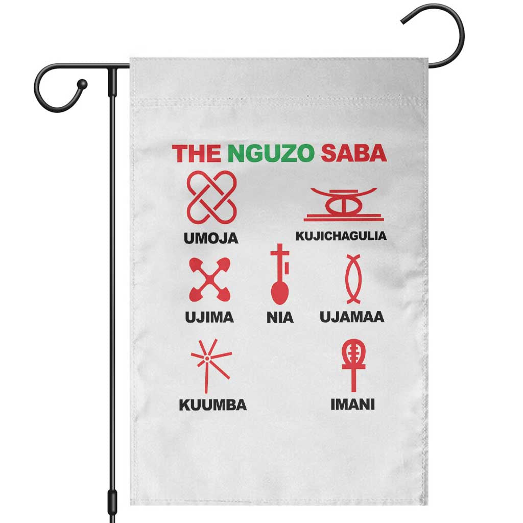 Nguzo Saba Seven Principles Of Kwanzaa Celebration Gift Garden Flag - Wonder Print Shop