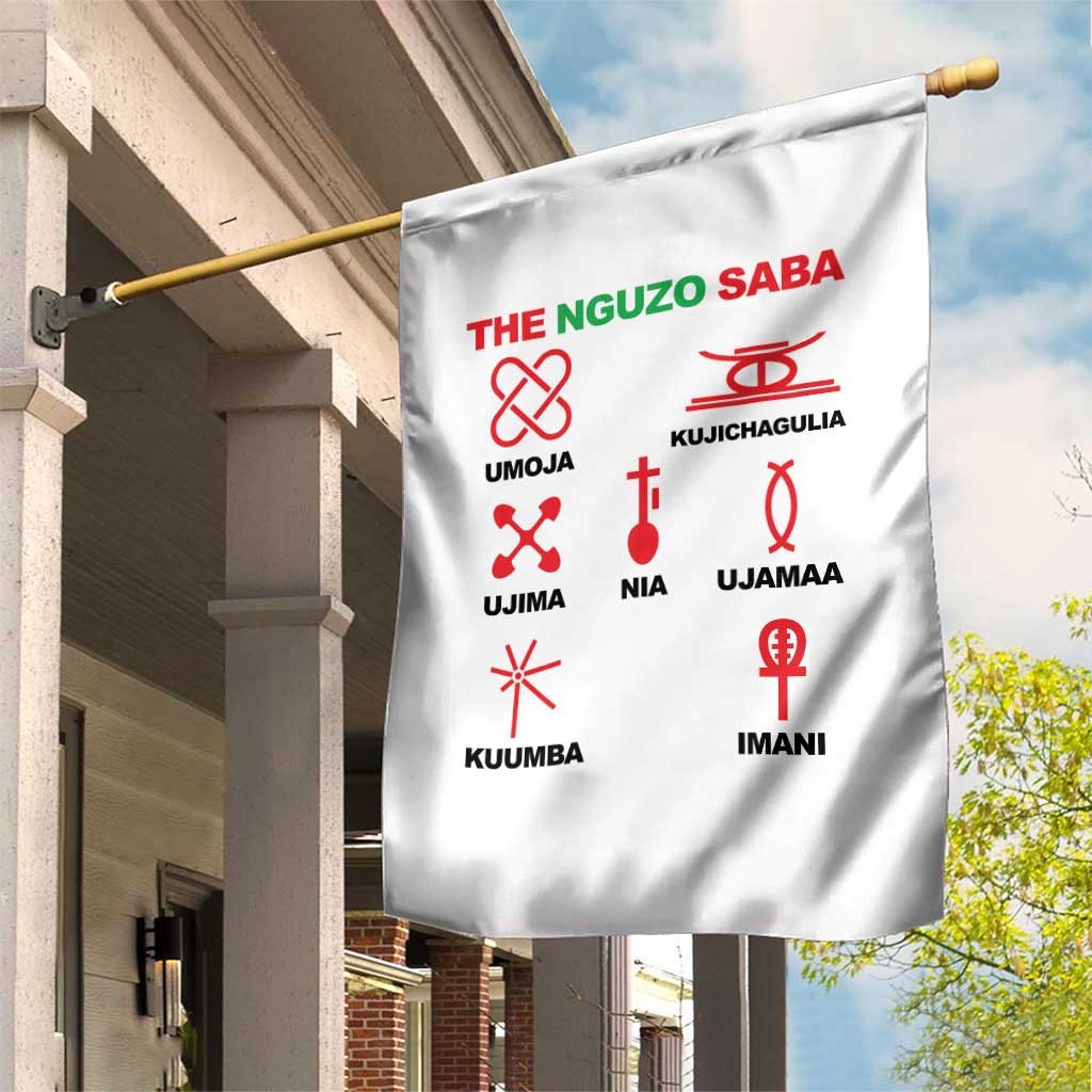 Nguzo Saba Seven Principles Of Kwanzaa Celebration Gift Garden Flag - Wonder Print Shop
