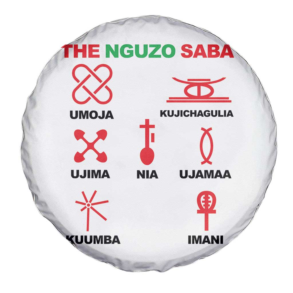 Nguzo Saba Seven Principles Of Kwanzaa Celebration Gift Spare Tire Cover - Wonder Print Shop