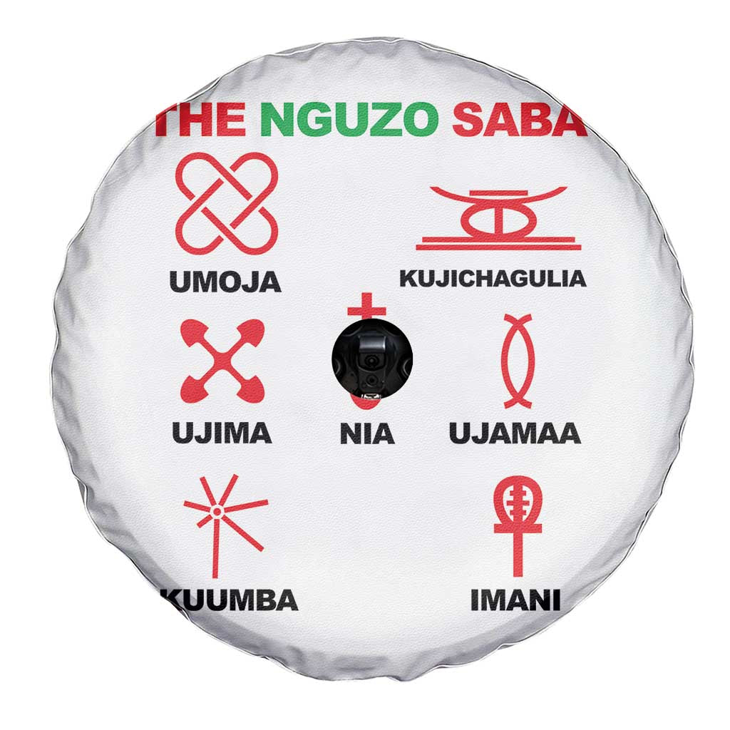 Nguzo Saba Seven Principles Of Kwanzaa Celebration Gift Spare Tire Cover - Wonder Print Shop