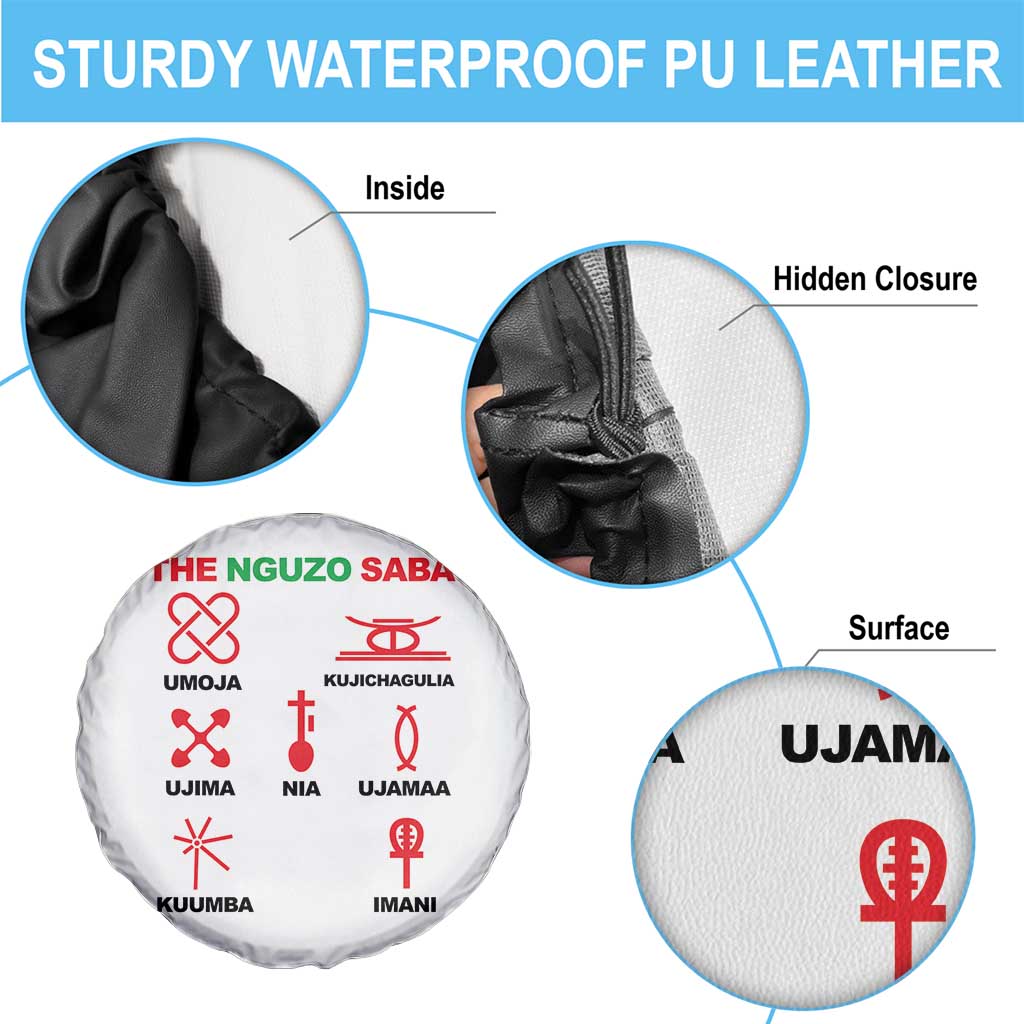 Nguzo Saba Seven Principles Of Kwanzaa Celebration Gift Spare Tire Cover - Wonder Print Shop