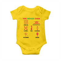 Nguzo Saba Seven Principles Of Kwanzaa Celebration Gift Baby Onesie - Wonder Print Shop