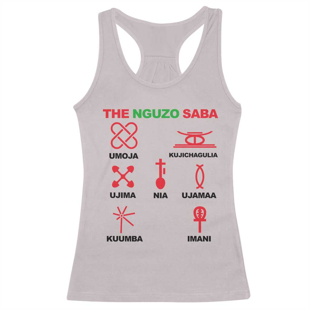 Nguzo Saba Seven Principles Of Kwanzaa Celebration Gift Racerback Tank Top - Wonder Print Shop