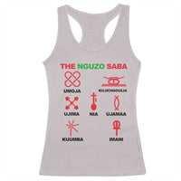 Nguzo Saba Seven Principles Of Kwanzaa Celebration Gift Racerback Tank Top - Wonder Print Shop