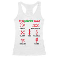 Nguzo Saba Seven Principles Of Kwanzaa Celebration Gift Racerback Tank Top - Wonder Print Shop