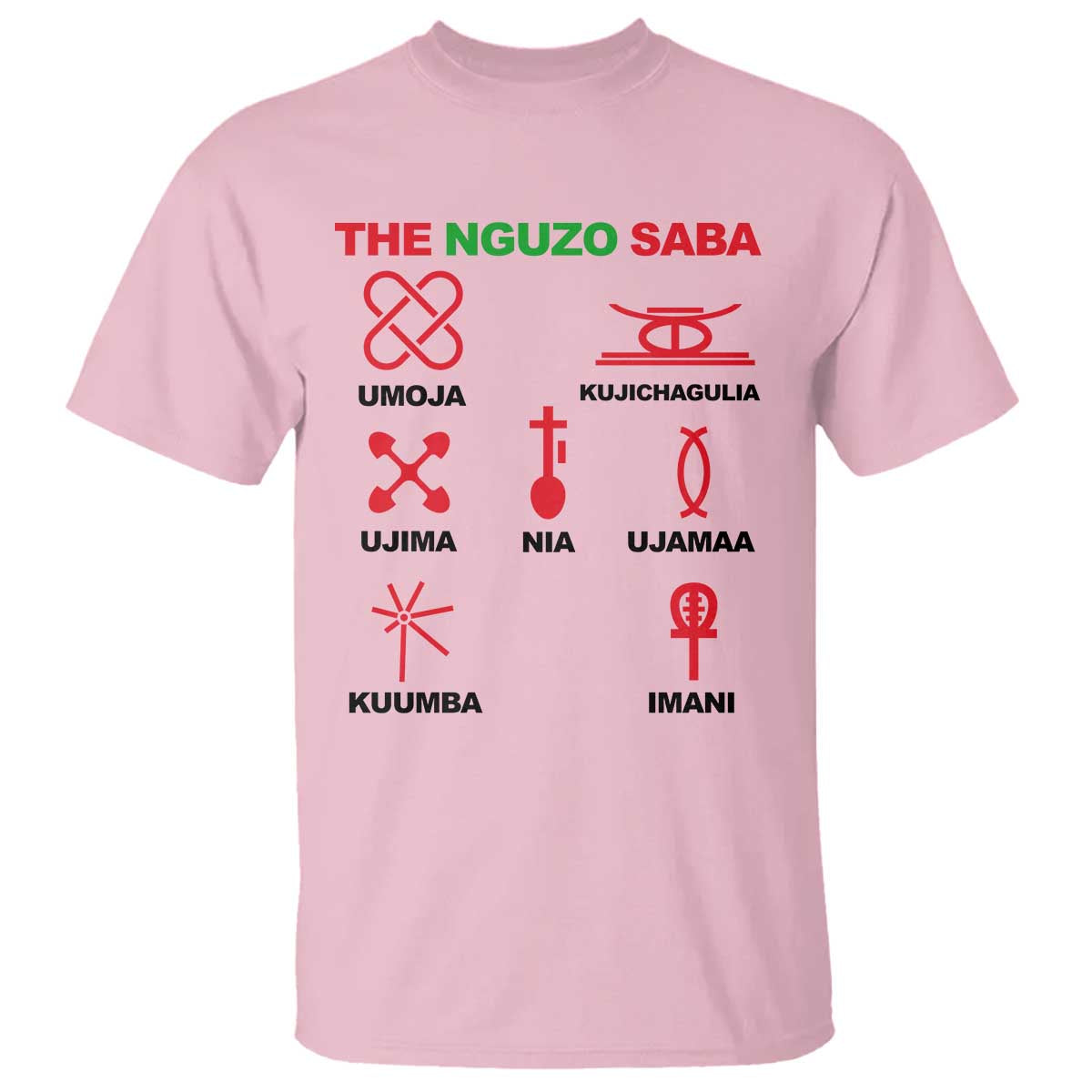 Nguzo Saba Seven Principles Of Kwanzaa Celebration Gift T Shirt - Wonder Print Shop