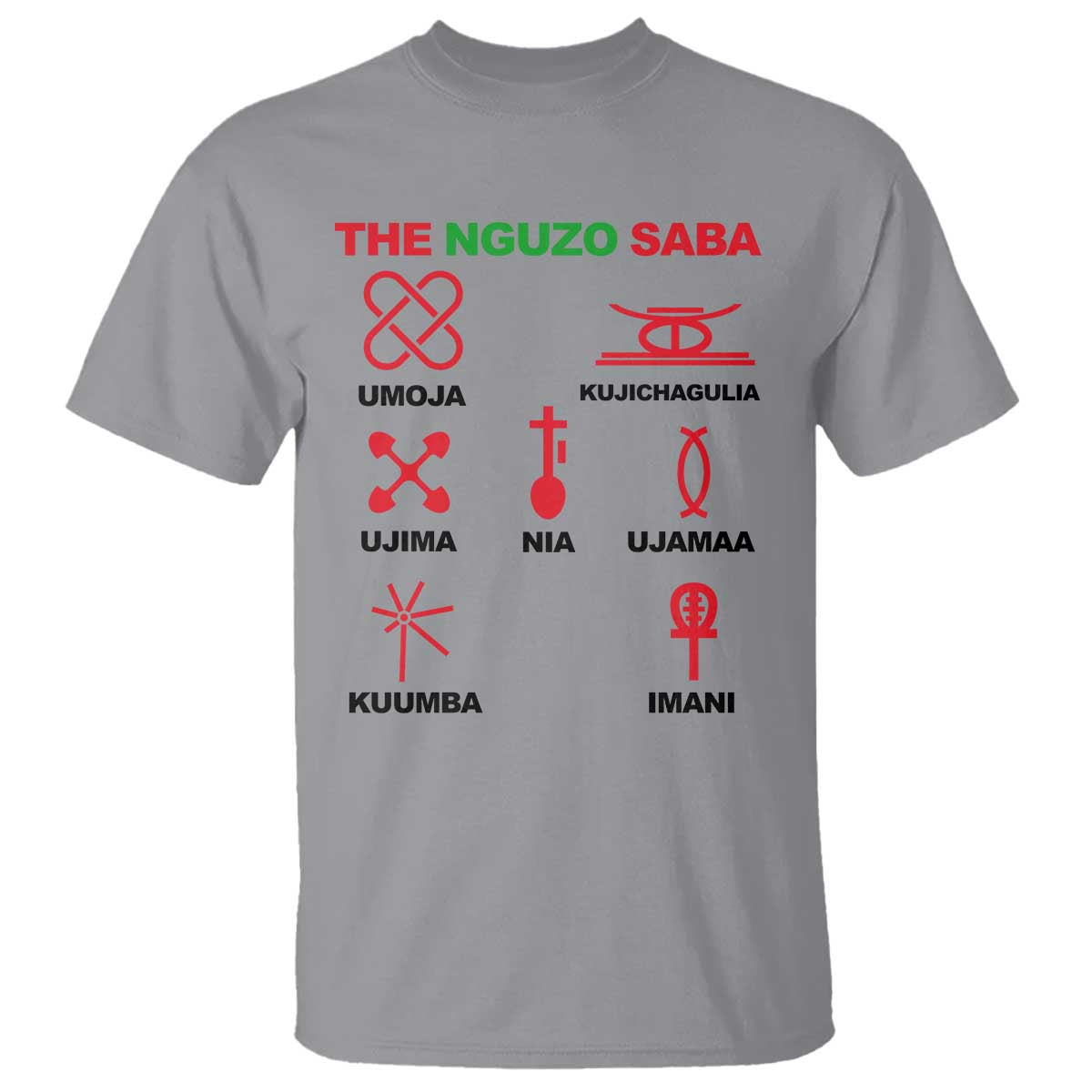 Nguzo Saba Seven Principles Of Kwanzaa Celebration Gift T Shirt - Wonder Print Shop