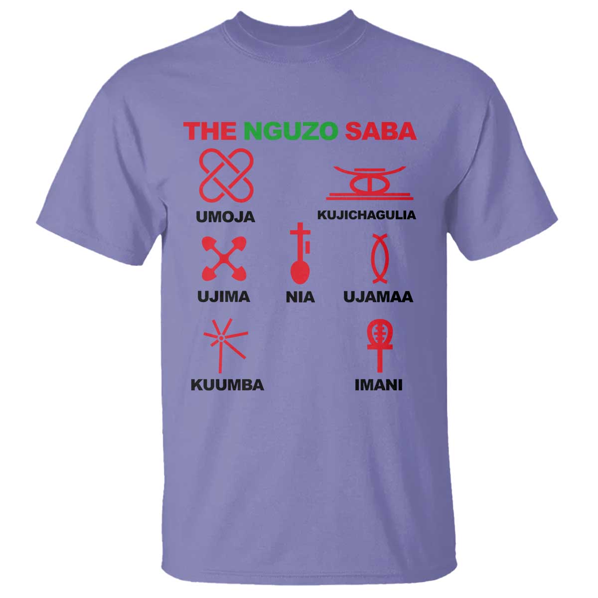 Nguzo Saba Seven Principles Of Kwanzaa Celebration Gift T Shirt - Wonder Print Shop