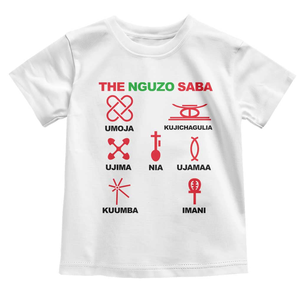 Nguzo Saba Seven Principles Of Kwanzaa Celebration Gift Toddler T Shirt - Wonder Print Shop