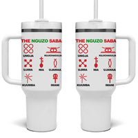 Nguzo Saba Seven Principles Of Kwanzaa Celebration Gift Tumbler With Handle - Wonder Print Shop