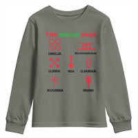 Nguzo Saba Seven Principles Of Kwanzaa Celebration Gift Youth Sweatshirt - Wonder Print Shop