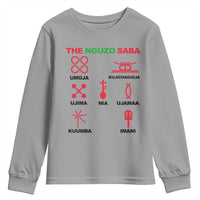 Nguzo Saba Seven Principles Of Kwanzaa Celebration Gift Youth Sweatshirt - Wonder Print Shop