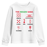 Nguzo Saba Seven Principles Of Kwanzaa Celebration Gift Youth Sweatshirt - Wonder Print Shop