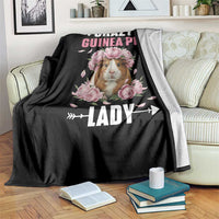 Funny Crazy Guinea Pig Lady Throw Blanket Cavy Mom Gift - Wonder Print Shop