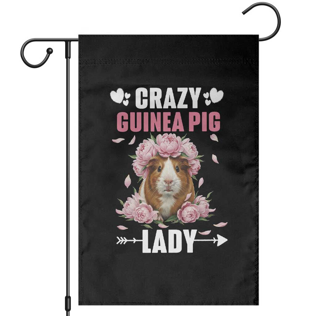 Funny Crazy Guinea Pig Lady Garden Flag Cavy Mom Gift - Wonder Print Shop