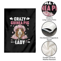 Funny Crazy Guinea Pig Lady Garden Flag Cavy Mom Gift - Wonder Print Shop