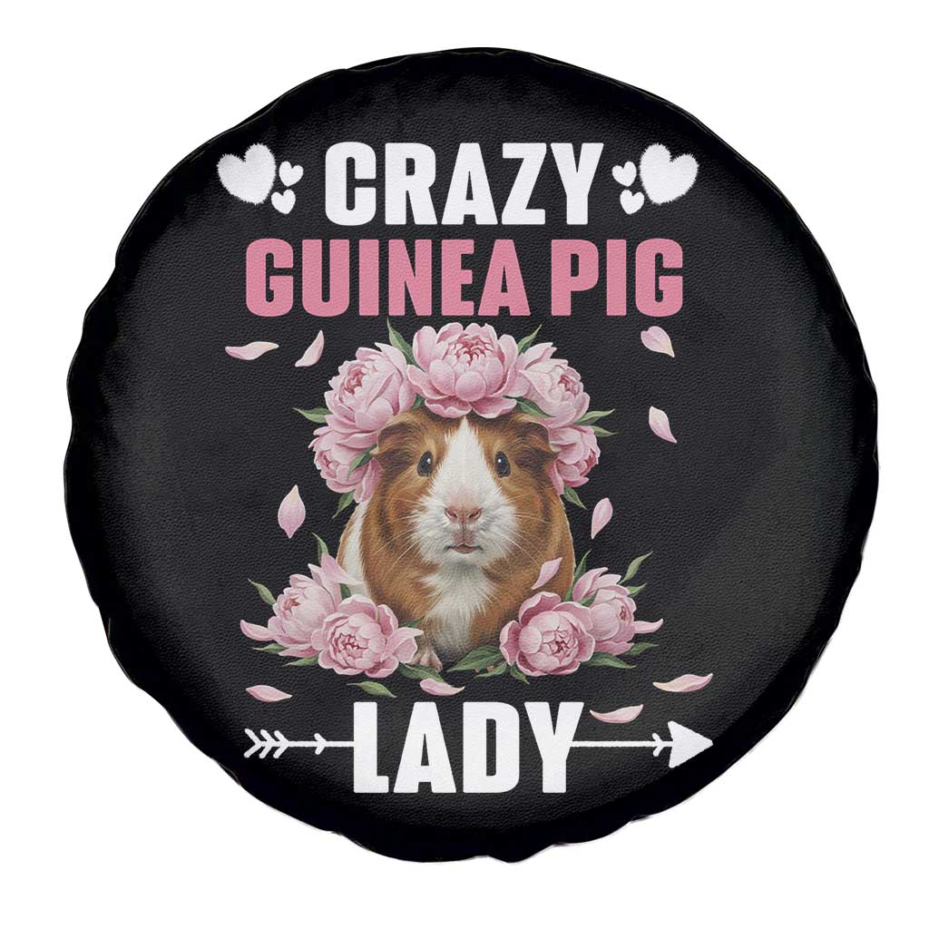 Funny Crazy Guinea Pig Lady Spare Tire Cover Cavy Mom Gift - Wonder Print Shop