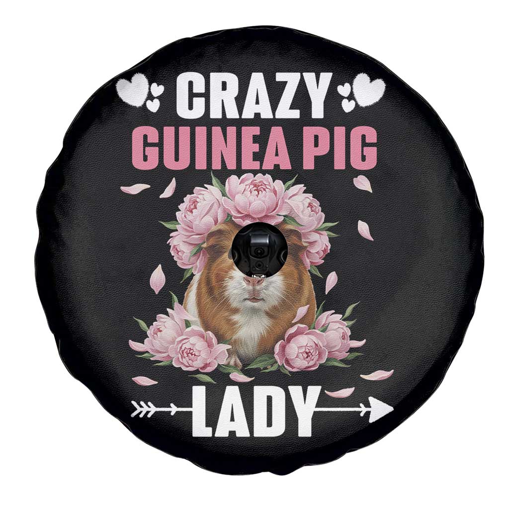 Funny Crazy Guinea Pig Lady Spare Tire Cover Cavy Mom Gift - Wonder Print Shop