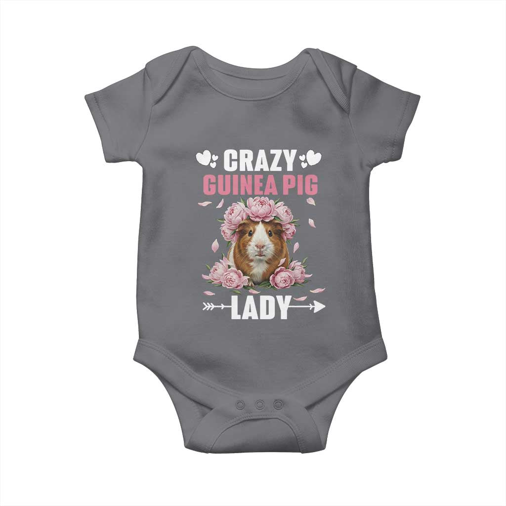 Funny Crazy Guinea Pig Lady Baby Onesie Cavy Mom Gift - Wonder Print Shop
