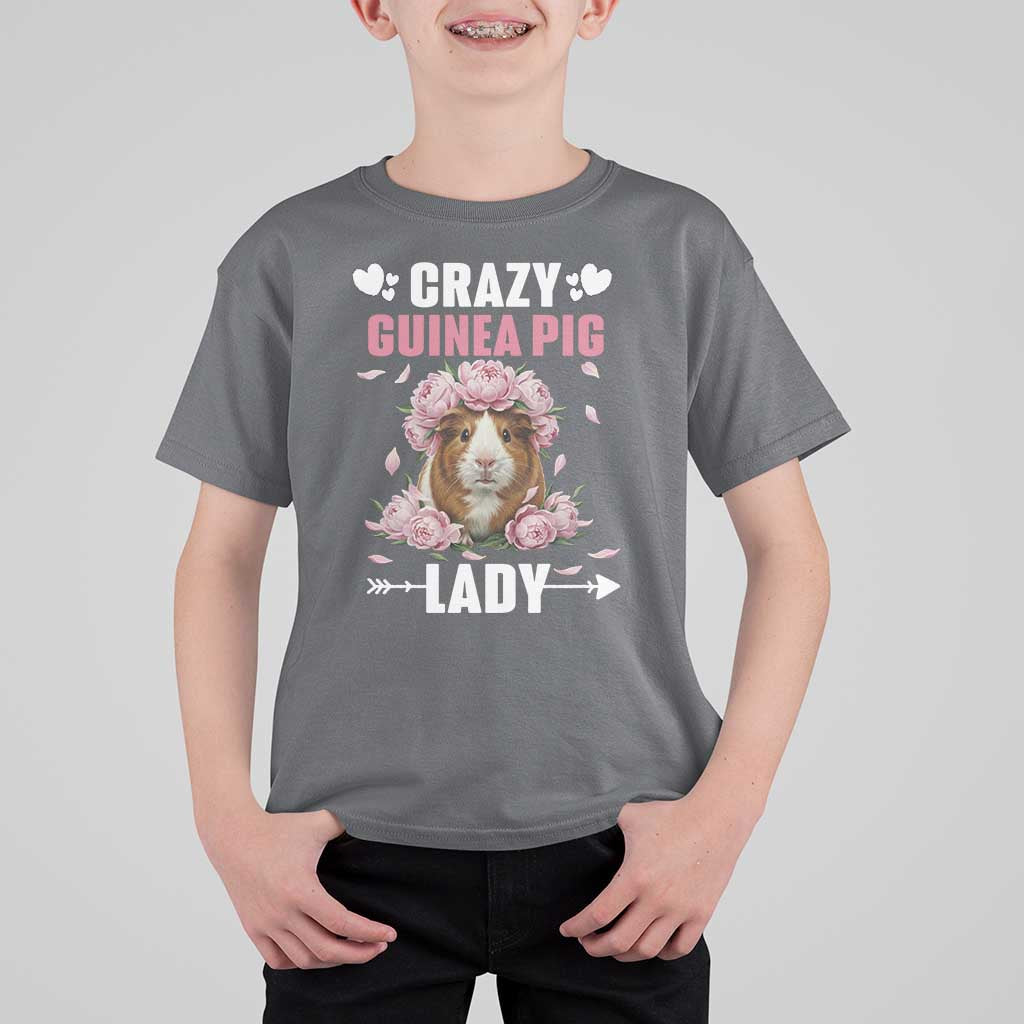 Funny Crazy Guinea Pig Lady T Shirt For Kid Cavy Mom Gift - Wonder Print Shop