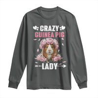 Funny Crazy Guinea Pig Lady Long Sleeve Shirt Cavy Mom Gift - Wonder Print Shop