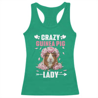 Funny Crazy Guinea Pig Lady Racerback Tank Top Cavy Mom Gift - Wonder Print Shop