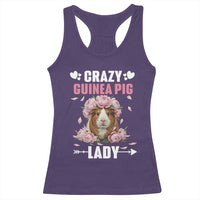 Funny Crazy Guinea Pig Lady Racerback Tank Top Cavy Mom Gift - Wonder Print Shop