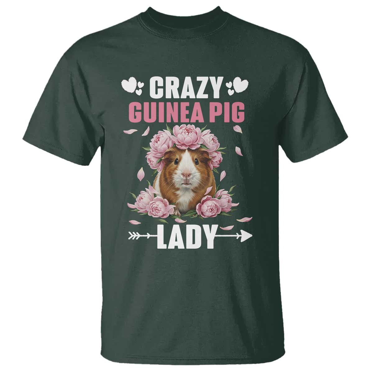 Funny Crazy Guinea Pig Lady T Shirt Cavy Mom Gift - Wonder Print Shop