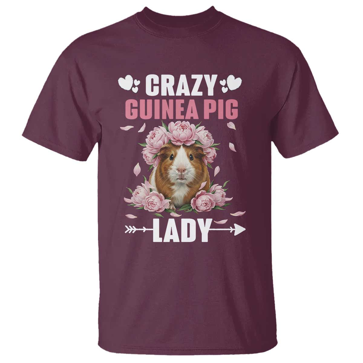 Funny Crazy Guinea Pig Lady T Shirt Cavy Mom Gift - Wonder Print Shop