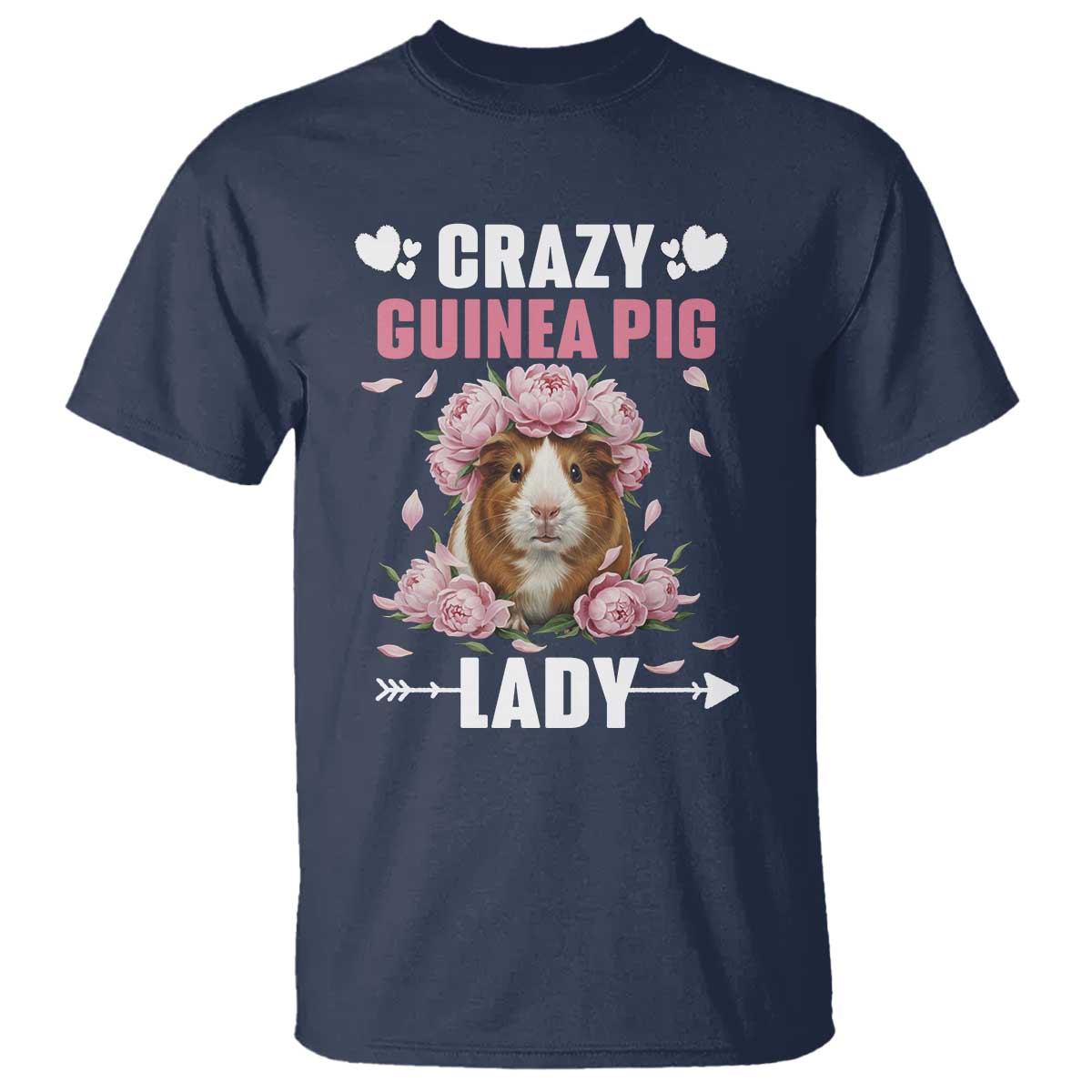 Funny Crazy Guinea Pig Lady T Shirt Cavy Mom Gift - Wonder Print Shop