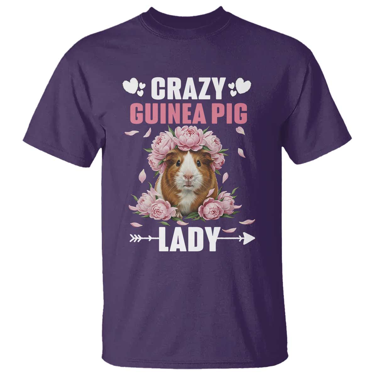 Funny Crazy Guinea Pig Lady T Shirt Cavy Mom Gift - Wonder Print Shop
