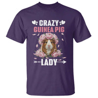 Funny Crazy Guinea Pig Lady T Shirt Cavy Mom Gift - Wonder Print Shop